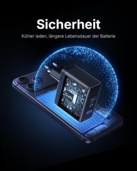 INIU 100W USB-C gyorstöltő 3 porttal MacBook iPad iPhone Samsung 7
