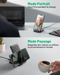 INIU 15W Wireless Charger iPhone Samsung Galaxy gyors vezeték nélküli töltő - multi-coloured 3
