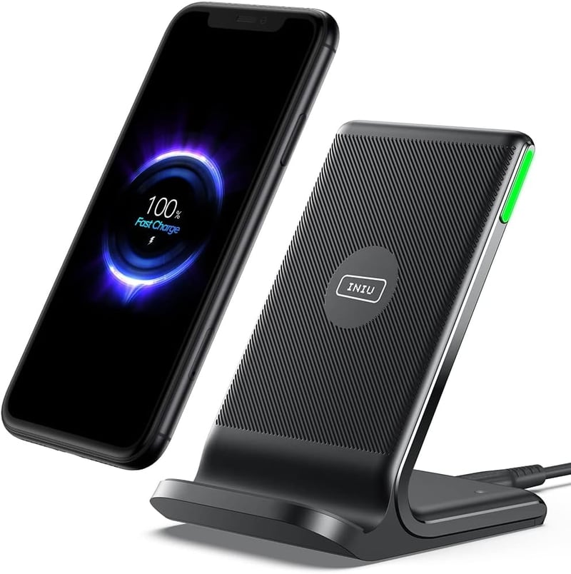 INIU 15W Wireless Charger iPhone Samsung Galaxy gyors vezeték nélküli töltő - multi-coloured