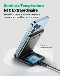 INIU 15W Wireless Charger iPhone Samsung Galaxy gyors vezeték nélküli töltő - multi-coloured 4