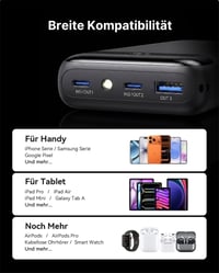Power bank INIU 20 000 mAh, 22,5 W rýchle nabíjanie, vstup a výstup USB-C, kompaktná externá batéria pre telefón, tablet, na cesty 6