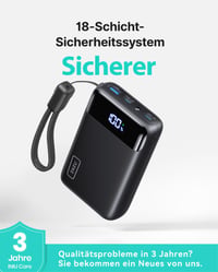 Power bank INIU 20 000 mAh, 22,5 W rýchle nabíjanie, vstup a výstup USB-C, kompaktná externá batéria pre telefón, tablet, na cesty 7