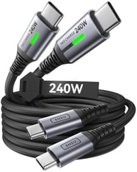 Nabíjací kábel INIU 240W USB-C PD3.0 – 2 m, balenie 2 ks 1
