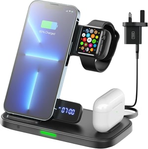 INIU 3-u-1 bežična stanica za punjenje za iPhone, Apple Watch i AirPods - 15W