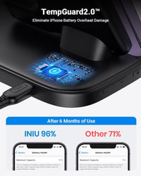 INIU 3 az 1-ben Wireless Charger Apple Watch iPhone AirPods Pro 5