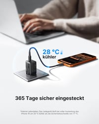 Rýchlonabíjačka INIU 30W GaN USB-C, 2 ks v čiernej farbe, s 1,5 m 60W káblom, duálny port, pre iPhone 17 16 Pro, iPad, MacBook Air, Galaxy S26, Pixel, Xiaomi 4