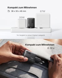 Rýchlonabíjačka INIU 30W GaN USB-C, 2 ks v čiernej farbe, s 1,5 m 60W káblom, duálny port, pre iPhone 17 16 Pro, iPad, MacBook Air, Galaxy S26, Pixel, Xiaomi 5