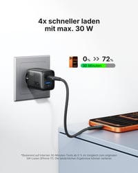 Rýchlonabíjačka INIU 30W GaN USB-C, 2 ks v čiernej farbe, s 1,5 m 60W káblom, duálny port, pre iPhone 17 16 Pro, iPad, MacBook Air, Galaxy S26, Pixel, Xiaomi 3