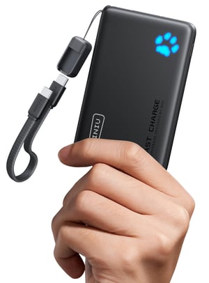 INIU 45W Power Bank za brzo punjenje, 10000mAh kompaktna vanjska baterija, punjač za mobitele