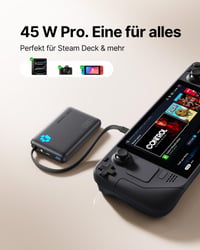 Baterie externă INIU 45W 10000 mAh cu cablu USB-C încorporat, încărcător portabil de dimensiuni mini pentru iPhone 17, 16, 15, 14 5