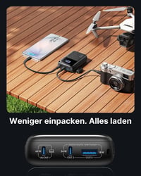INIU power bank 65 W – 20000 mAh, beépített USB-C kábellel 4