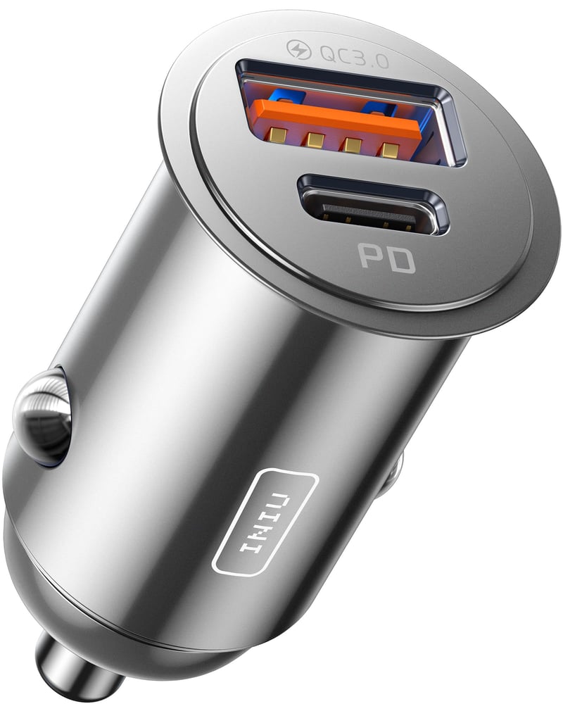 Nabíjačka do auta INIU, 60W, USB-C PD 3.0 + USB-A QC 3.0, Rýchlonabíjací adaptér do zapaľovača, kompatibilná s iPhone 16 15 14, Samsung Galaxy S24, iPad
