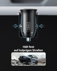 Nabíjačka do auta INIU, 60W, USB-C PD 3.0 + USB-A QC 3.0, Rýchlonabíjací adaptér do zapaľovača, kompatibilná s iPhone 16 15 14, Samsung Galaxy S24, iPad 6