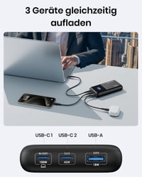 Prijenosna baterija INIU BI-B63 25000 mAh, 100W USB-C - crna 10
