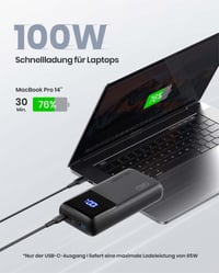 Prijenosna baterija INIU BI-B63 25000 mAh, 100W USB-C - crna 8