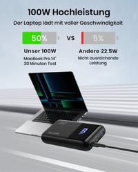 Prijenosna baterija INIU BI-B63 25000 mAh, 100W USB-C - crna 9
