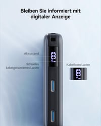 Baterie externă INIU MagSafe Qi2.2 25W, 10000 mAh, subțire, pentru telefon mobil 7
