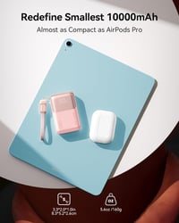 INIU Mini Power Bank 45W gyorstöltő, 10000 mAh, USB-C - zöld 2