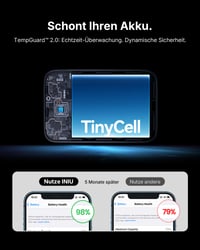 INIU Ultra Mini Power Bank 10000 mAh 45W rýchle nabíjanie s USB-C káblom, prenosná externá batéria 7
