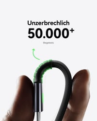 INIU USB-C na USB-C kábel, 2 ks, 2m+2m, 100W PD QC 4.0 rýchlonabíjací nylonový opletený nabíjací kábel pre iPhone 17 16, MacBook, iPad, Samsung S25, PS5, Pixel, Huawei 4