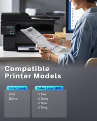 Tonerová kazeta INK4U 117A pre tlačiarne HP 117A Color Laser MFP 179fwg 178nwg 150nw 179fnw 178nw 150a W2070A W2071A W2072A W2073A - Čierna 2