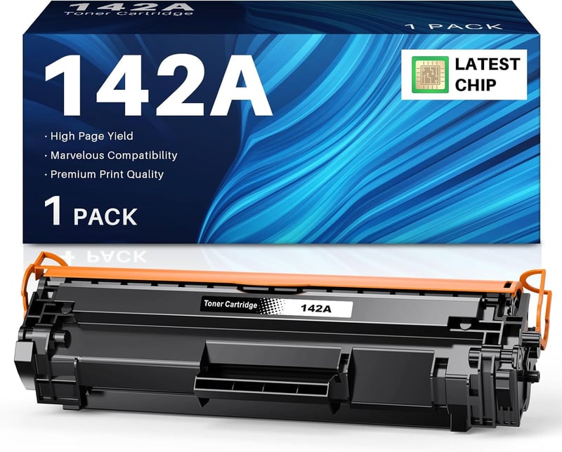 INK4U 142A fekete toner patron HP LaserJet M140w M110w M139w nyomtatóhoz - 142A Toner Black