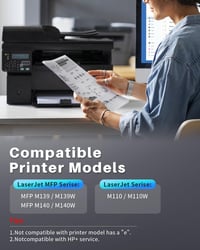 INK4U 142A fekete toner patron HP LaserJet M140w M110w M139w nyomtatóhoz - 142A Toner Black 2