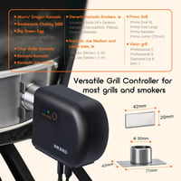 Inkbird Bluetooth grillventilátor Wi-Fi füstöléses hőmérővel 4 szondával Kamado Joe 9