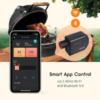 Inkbird Bluetooth grillventilátor Wi-Fi füstöléses hőmérővel 4 szondával Kamado Joe 2