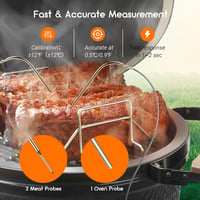 Inkbird Bluetooth grillventilátor Wi-Fi füstöléses hőmérővel 4 szondával Kamado Joe 5