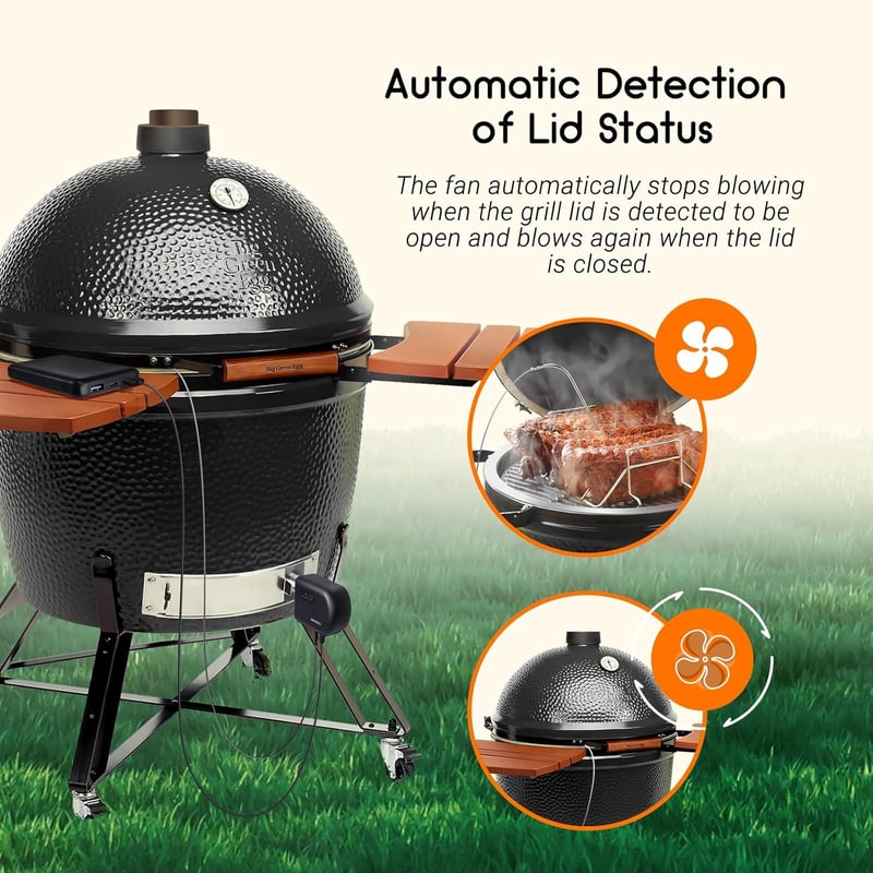 Inkbird Bluetooth grillventilátor Wi-Fi füstöléses hőmérővel 4 szondával Kamado Joe