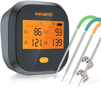 Inkbird IBBQ-4T WiFi termometar za roštilj s 4 sonde - Vodootporan, USB punjiv, magnetski termometar za meso s dvostrukim alarmom i aplikacijom za telefon 2