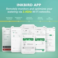 Inkbird IIC-600-WIFI Öntözésvezérlő, 6 Zónás WiFi Locsoló Időzítő, Okos Öntözőrendszer Vezérlő Alkalmazással, LCD Kijelző 2