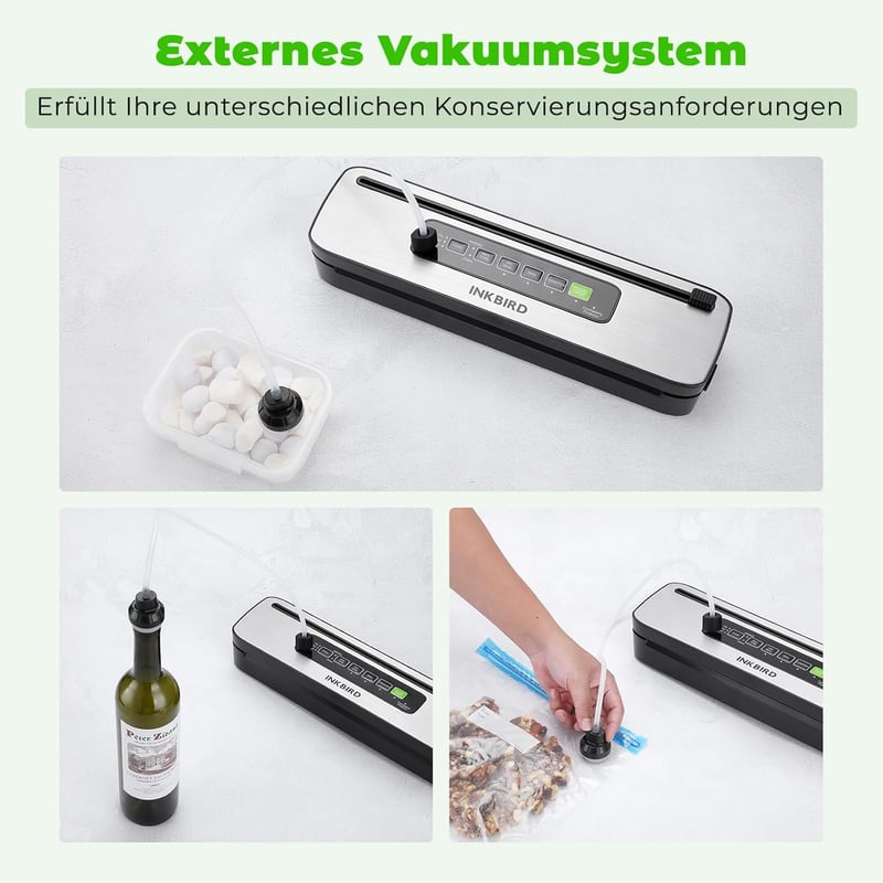 Inkbird INK-VS05 Vákuumozó Gép 7 Módú Nedves Száraz Élelmiszer Lezáráshoz 130W