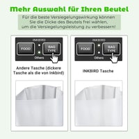 Inkbird INK-VS05 Vákuumozó Gép 7 Módú Nedves Száraz Élelmiszer Lezáráshoz 130W 6