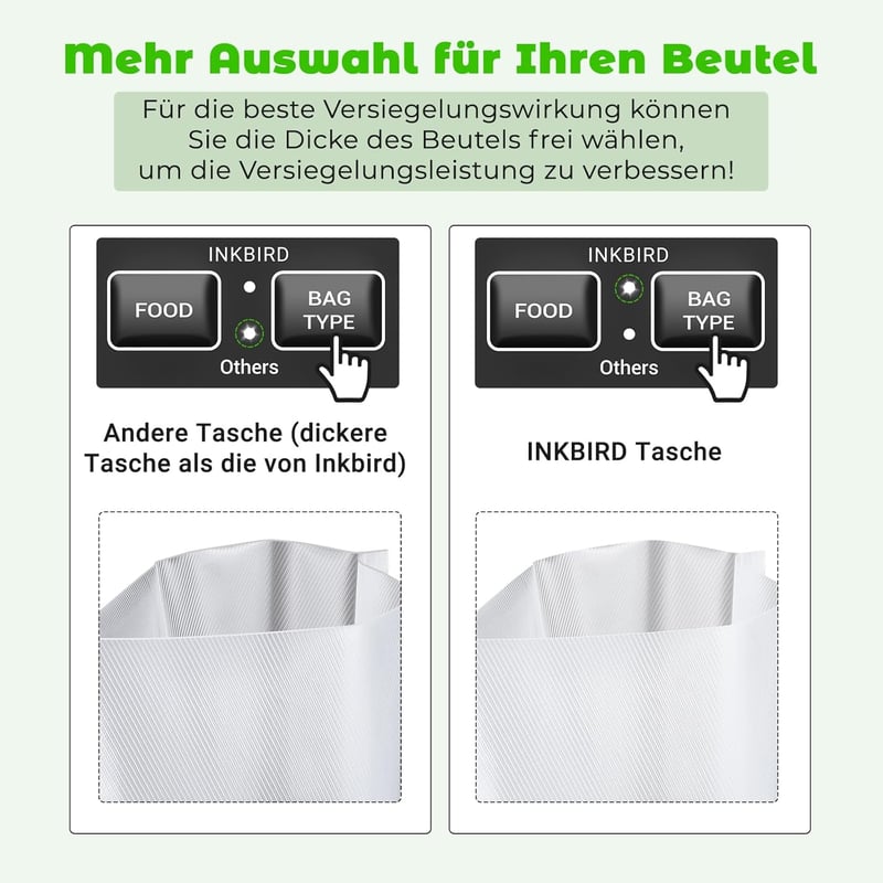 Inkbird INK-VS05 Vákuumozó Gép 7 Módú Nedves Száraz Élelmiszer Lezáráshoz 130W