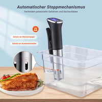 Inkbird ISV-300W WLAN Sous Vide Roner, Precíz Hőmérséklet-szabályozás, IPX7 Vízálló 3