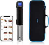 Inkbird WiFi Sous Vide Készülék EVA Védőtokkal - 100W Vízálló Konyhai Hőmérséklet Szabályzó 25-99°C - Precíziós Időzítő Tökéletes Főzéshez 1