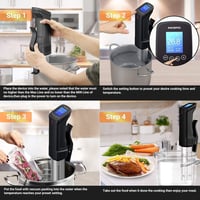 Inkbird WiFi Sous Vide Készülék EVA Védőtokkal - 100W Vízálló Konyhai Hőmérséklet Szabályzó 25-99°C - Precíziós Időzítő Tökéletes Főzéshez 3