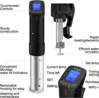 Inkbird WiFi Sous Vide Készülék EVA Védőtokkal - 100W Vízálló Konyhai Hőmérséklet Szabályzó 25-99°C - Precíziós Időzítő Tökéletes Főzéshez 2