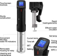 Inkbird WiFi Sous Vide Rúd Precíziós Vízfürdő Főzéshez 2
