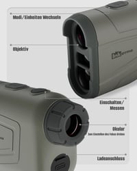 INKERMA Vadász Távolságmérő 6x Nagyítás LCD Kijelző Szögkompenzáció Újratölthető 7