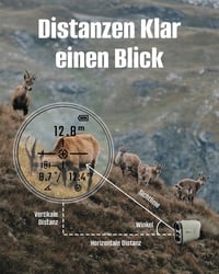 INKERMA Vadász Távolságmérő 6x Nagyítás LCD Kijelző Szögkompenzáció Újratölthető 5