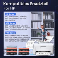 InkNI TN2510XL Kompatibilný toner pre Brother TN-2510XL TN2510, určený pre zariadenia HL-L2400DWE, HL-L2400DW, MFC-L2800DW, MFC-L2835DW, DCP-L2620DW, 4 ks, čierny 5