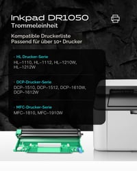 iNKPAD DR-1050 Kompatibilný valec pre Brother DR1050 bubnovú jednotku a toner TN-1050 5