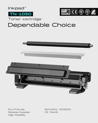 iNKPAD TN1050 Toner Cartridge Brother DCP-1612W HL-1210W MFC-1910W nyomtatóhoz, 2db fekete - TN1050 (2 Black) 6