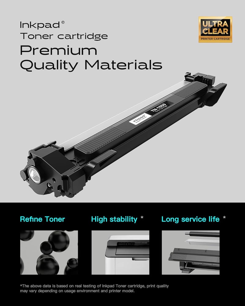 iNKPAD TN1050 Toner Cartridge Brother DCP-1612W HL-1210W MFC-1910W nyomtatóhoz, 2db fekete - TN1050 (2 Black)