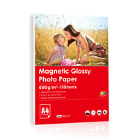 Magnetické tlačiteľné hárky INKUWAY A4 – 10 ks hrubého lesklého fotopapiera pre atramentové tlačiarne 1