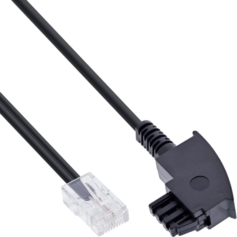Kábel InLine 18502 TAE-F pre DSL router, konektor TAE-F na RJ45 8P2C, 2 m