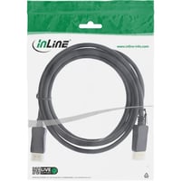 Cablu InLine DisplayPort 1.4, 2,5 m, Contacte placate cu aur, 8K@60Hz, 4K@120Hz, HDR, Negru, 15322 4